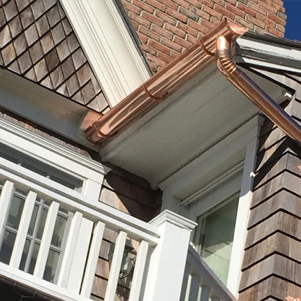 copper gutter installation East Moriches ny